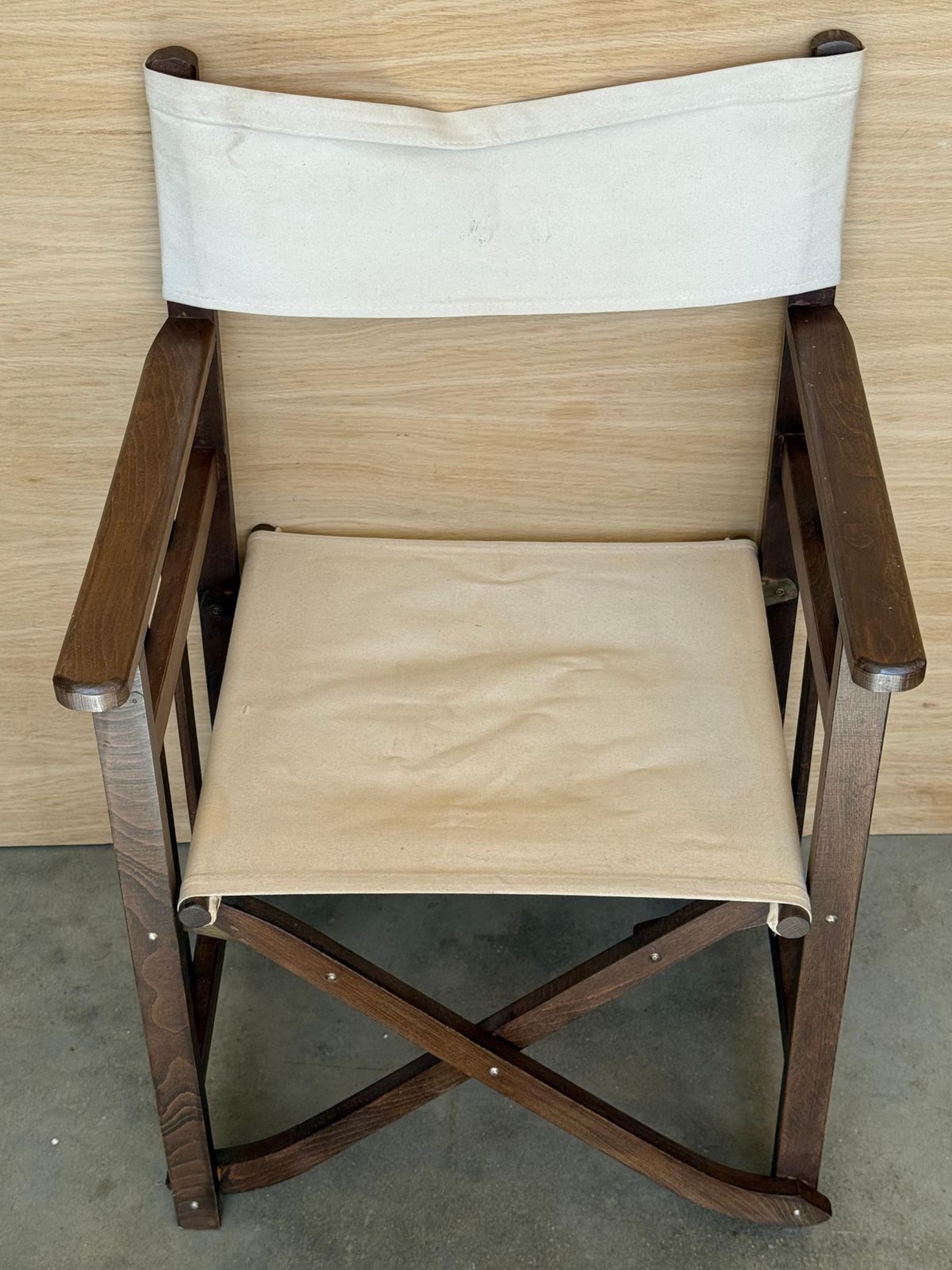 Set Of 5 Edwardian Canvas Directors Chairs, Loft And Garden Style Chairs photo Garden Furniture