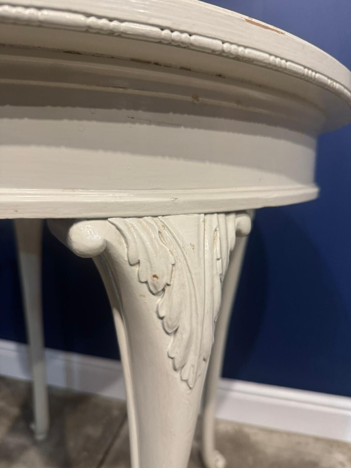 Vintage Baroque Diningtable And Chairs Ornate Purple French Shabby Chic. photo Furniture