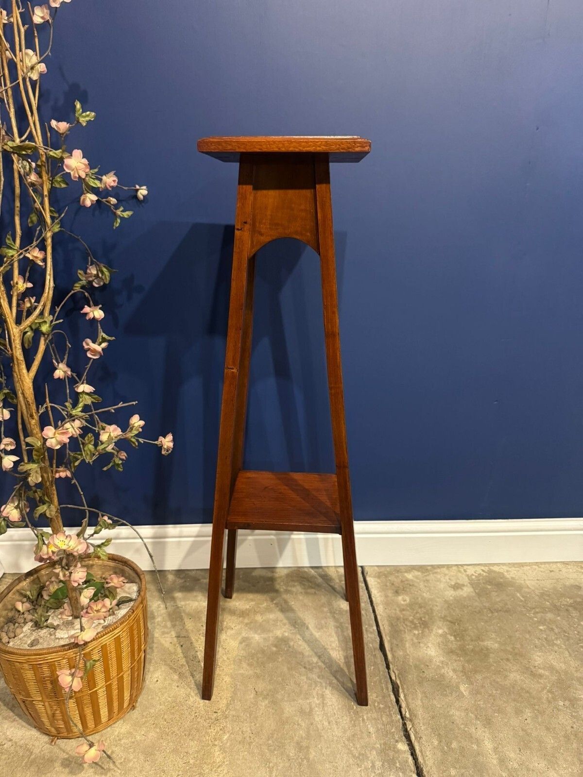 Antique Plant Stand Jardiniere English Oak Plant Stand Arts And Crafts Two Tier. photo Home Decor