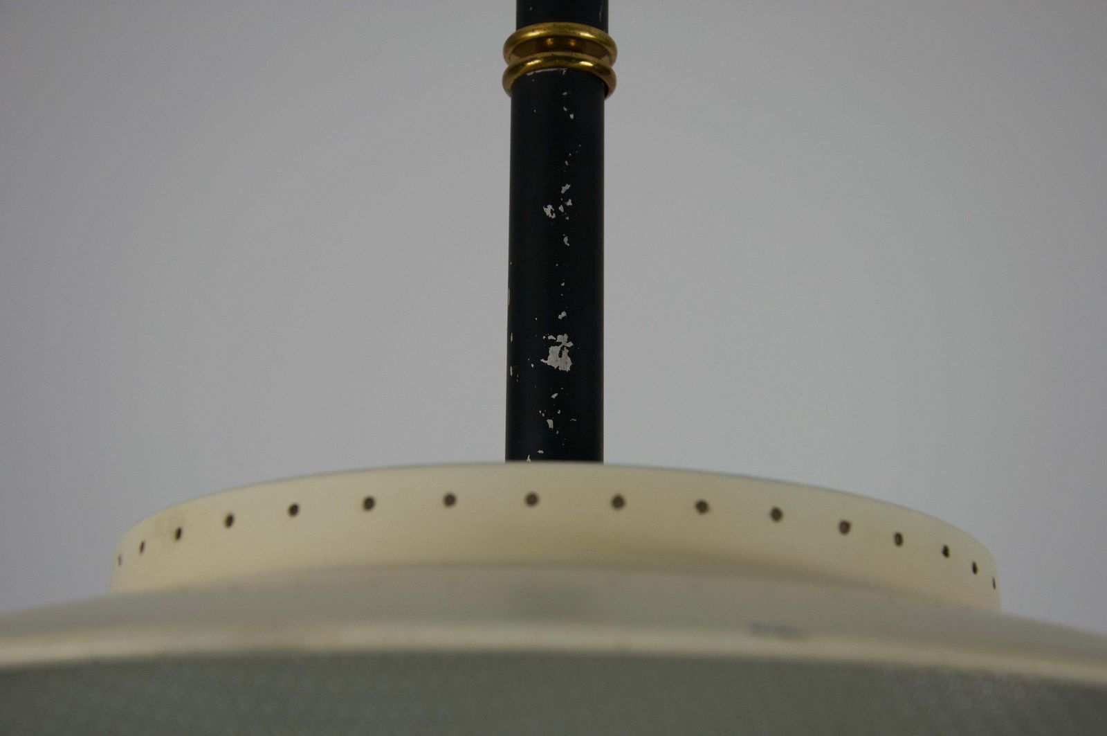 2799.0 Mid Century Brass And Glass Ceiling Lamp By Stilnovo, Italy, 1960s photo