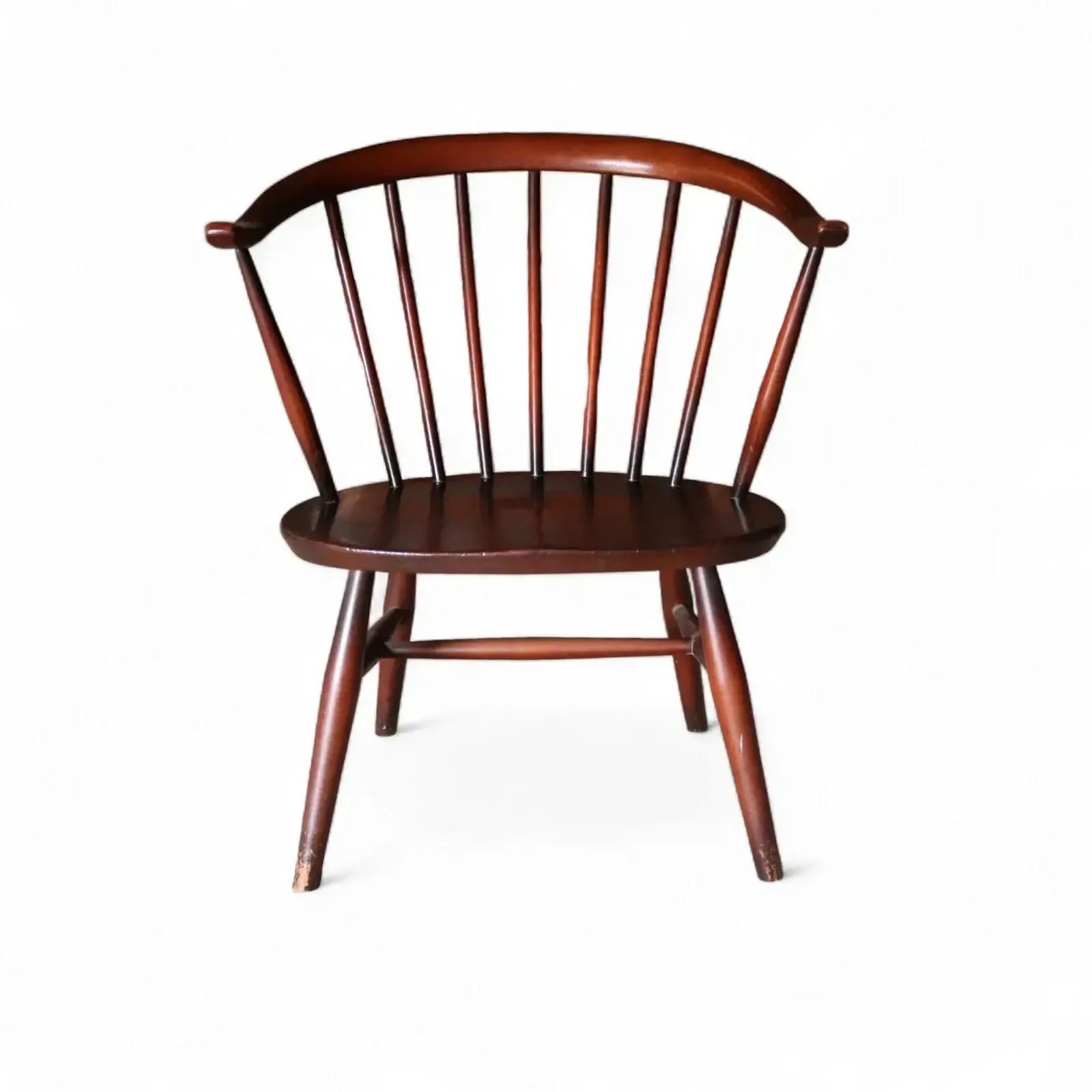 Ercol Cowhorn Fireside Armchair Low Lounge Chair 1960s photo vintage