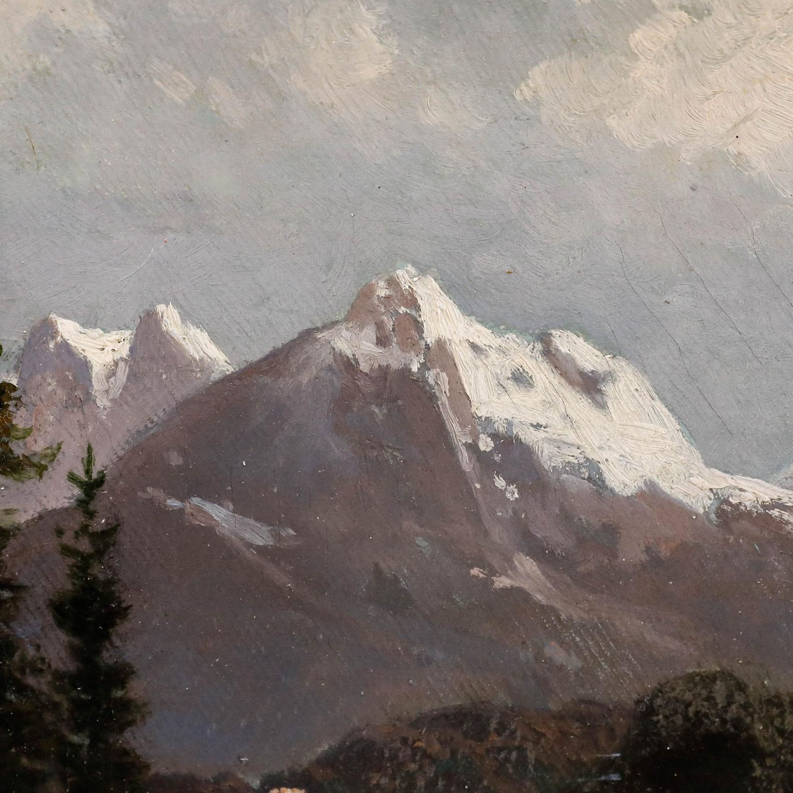 F. Ede   Framed 1859 Oil, Towards The Mountains photo buy
