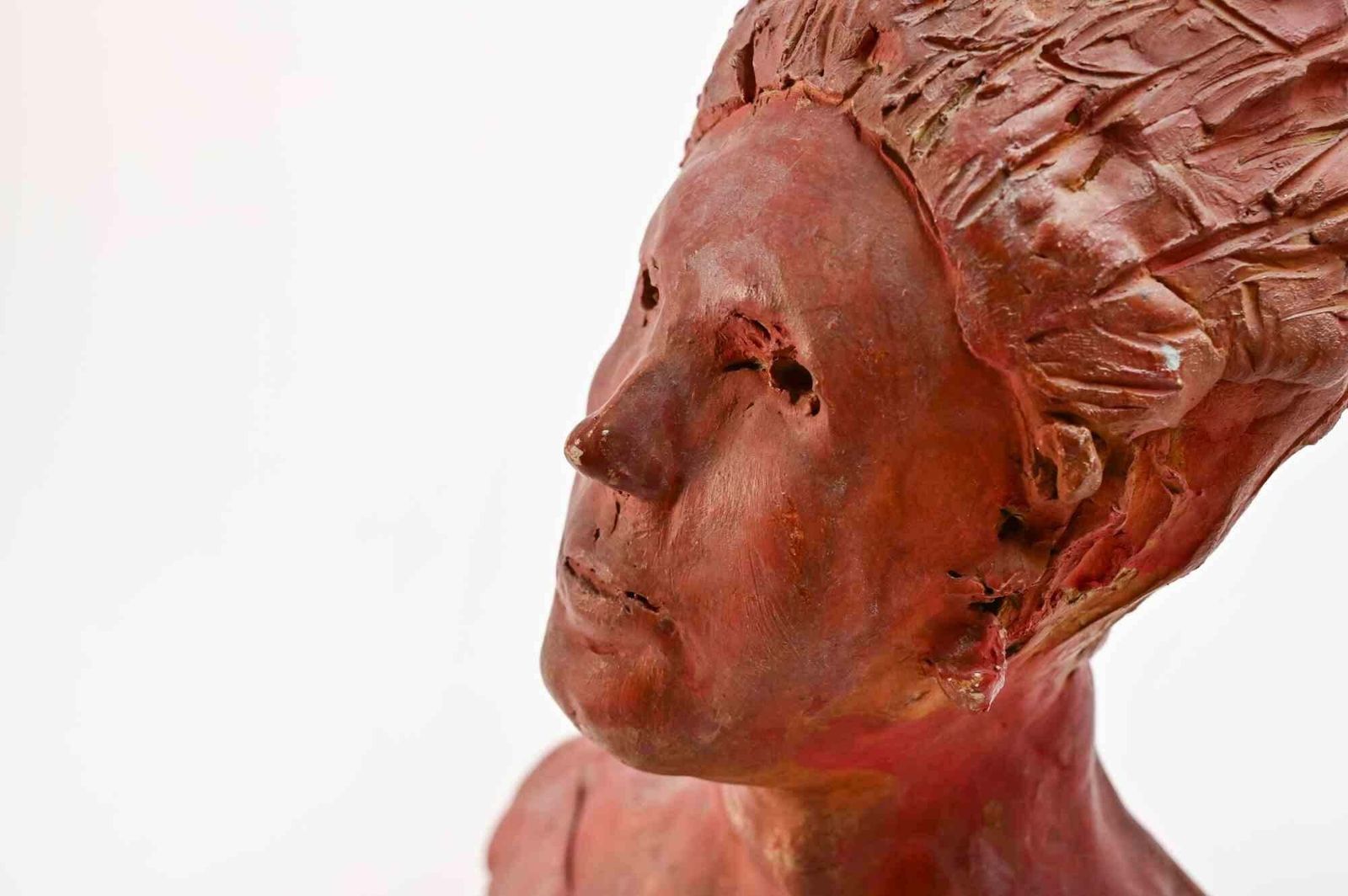 Sirio Pellegrini Portrait   Sculpture By Sirio Pellegrini   1960s photo Art