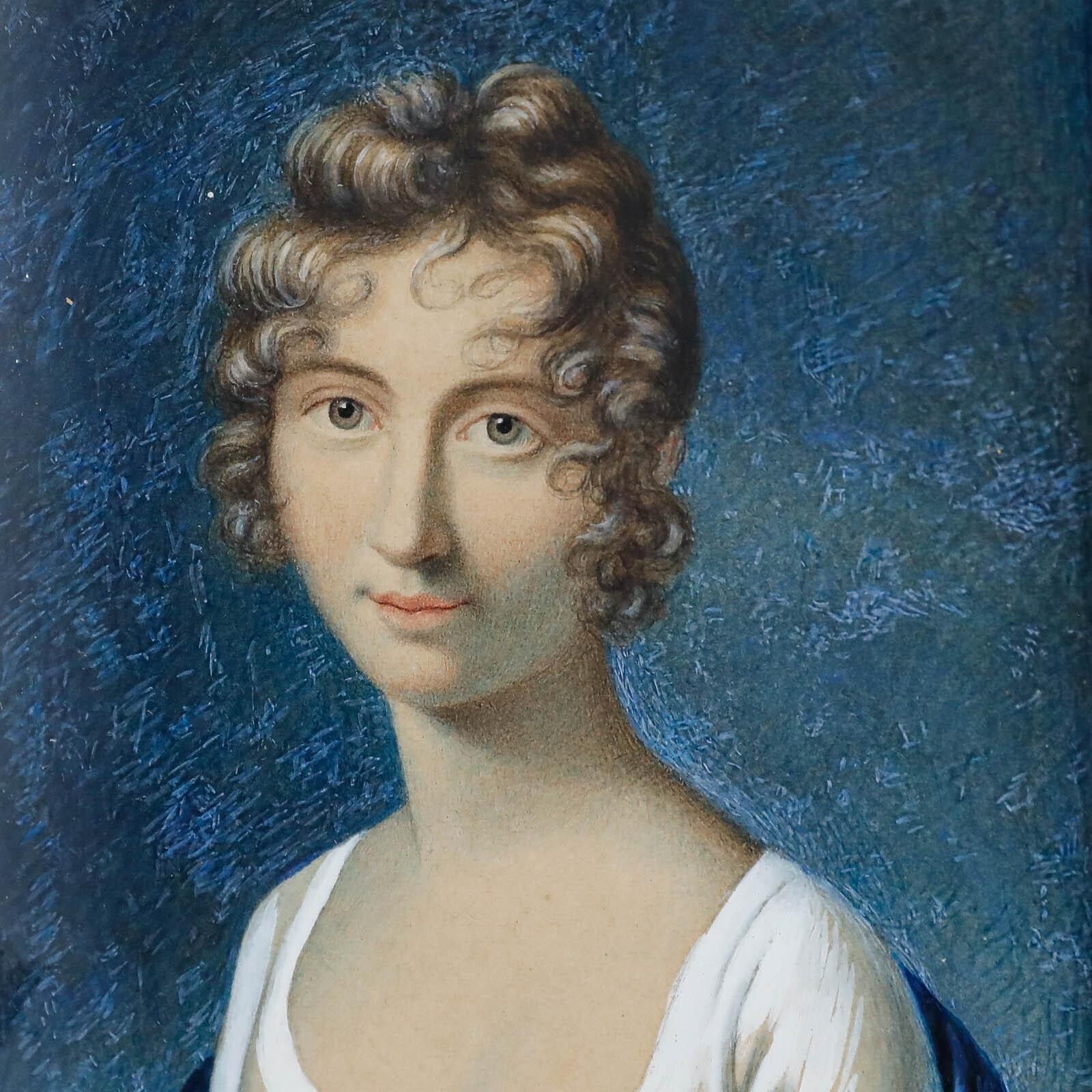 The Franquet Portraits   19th Century Gouache, Sophie Caroline Franquet photo vinterior