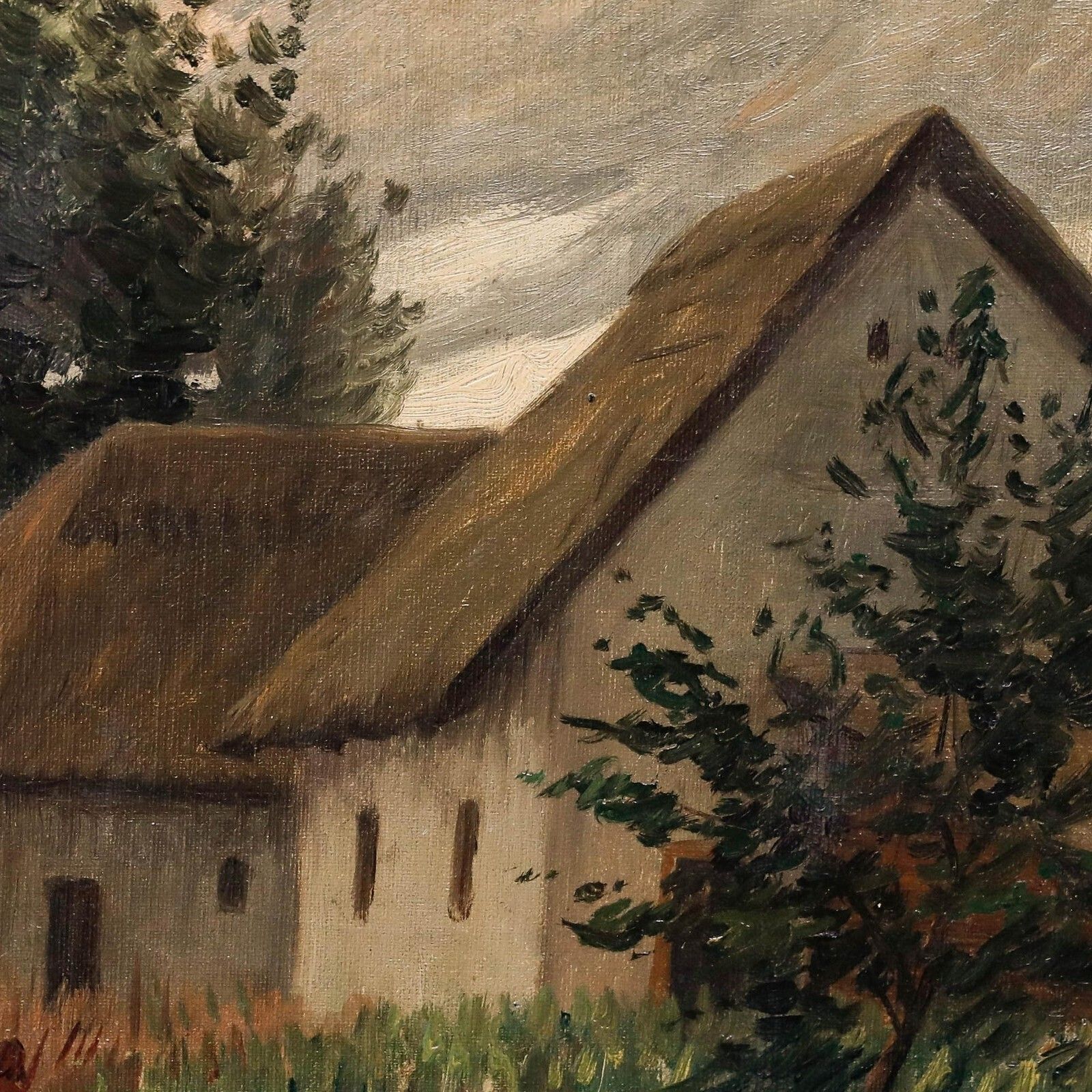 photo furniture Sandor Papp (1868 1937)   Early 20th Century Oil, The Farmer's Wife