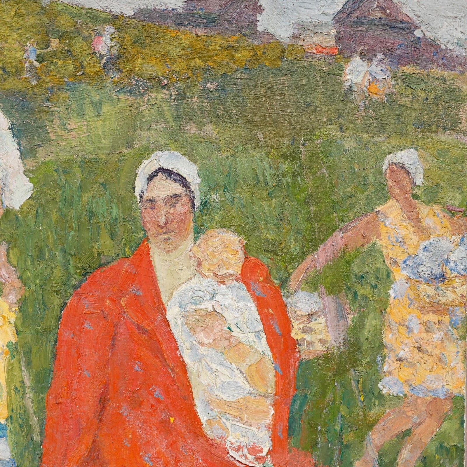 Mid 20th Century Oil   Summer In Ukraine photo Art