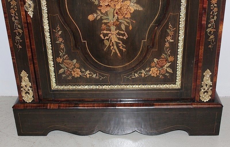 Pair Of Furniture Napoleon III Inlaid 19th photo vinterior