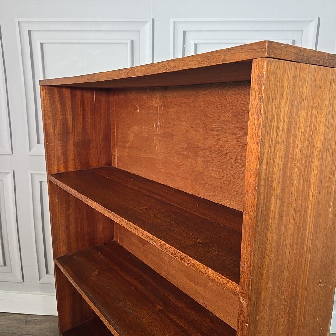 photo buy Retro Bookcase Book Shelf / Shelves Vintage Teak Wooden Effect   Mid Century