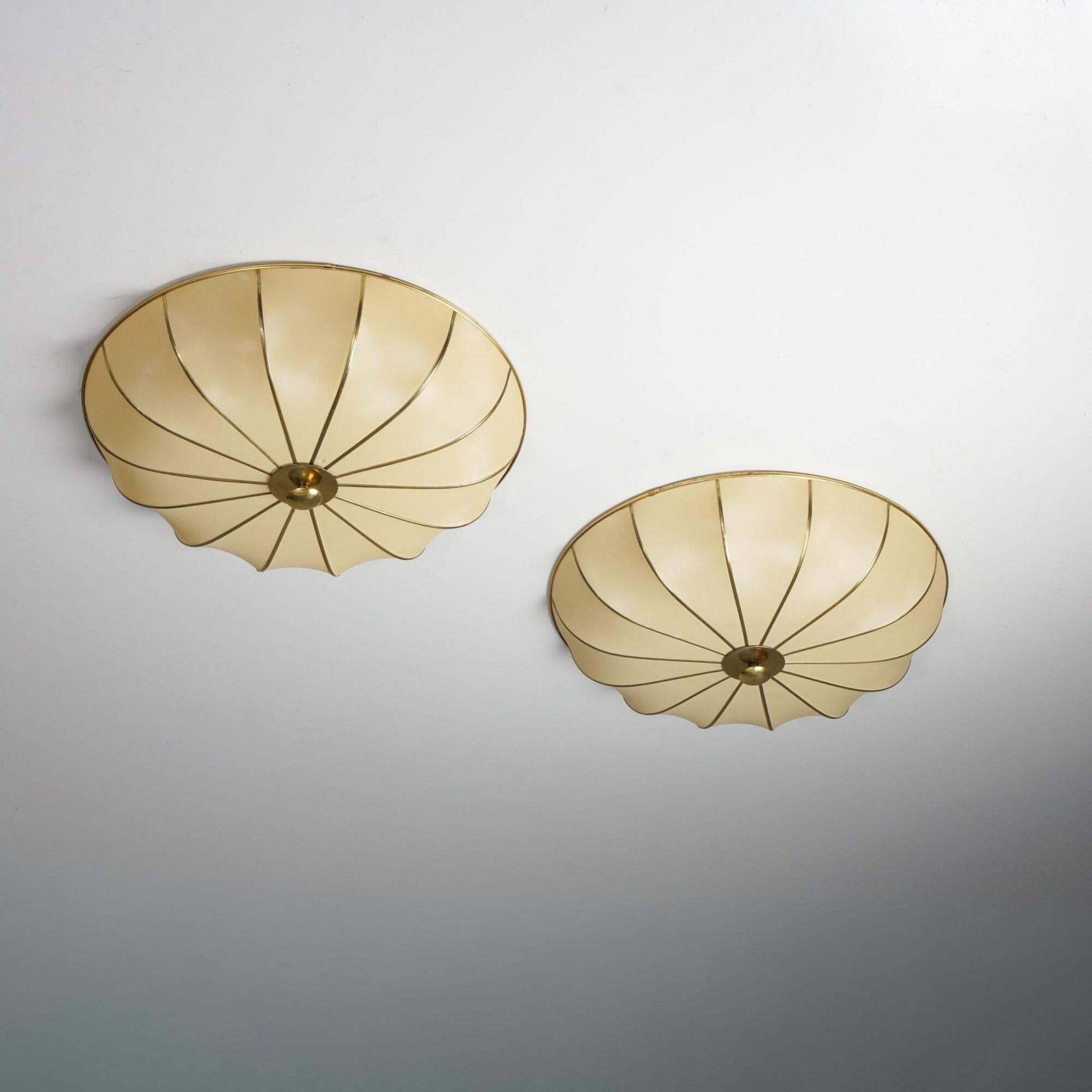 Pair Of Scandinavian Modern Flush Mounts, Sweden, 1950/1960s photo furniture