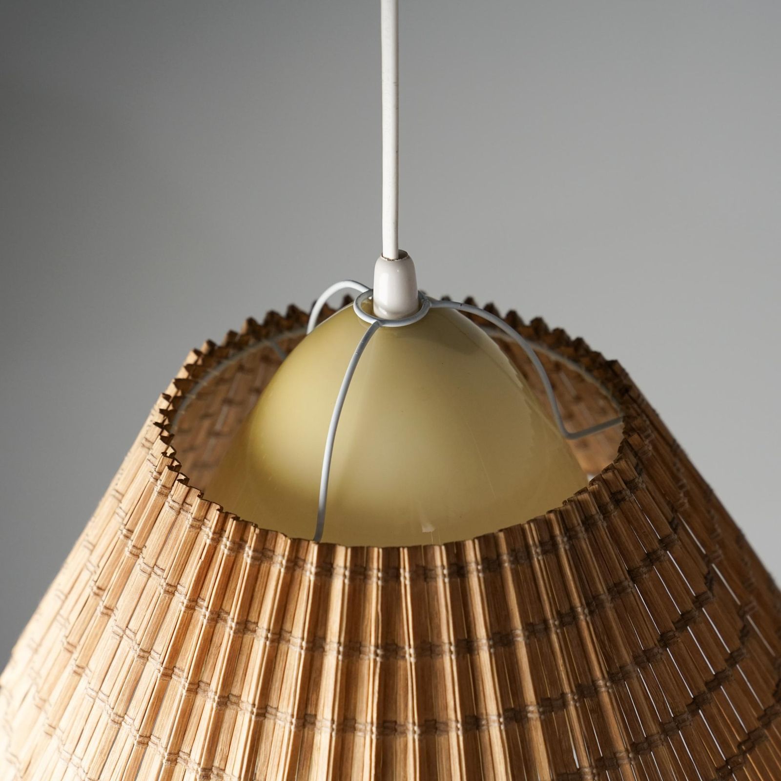 Pair Of Model 982 Scandinavian Pendants, Lisa Johansson Pape, Orno Oy, 1940/1950 photo Lighting