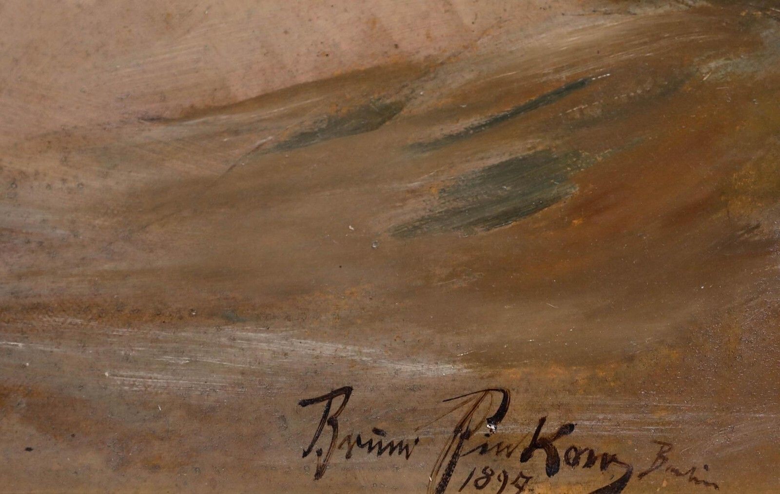Bruno Pinkow   German School Late 19th Century Oil, Red Haired Beauty photo buy