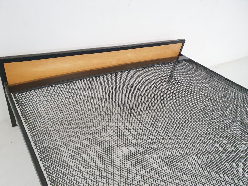 Birch And Metal Bed By Cees Braakman For Pastoe  Japanese Series Model Vb12 The Netherlands 1959 photo furniture