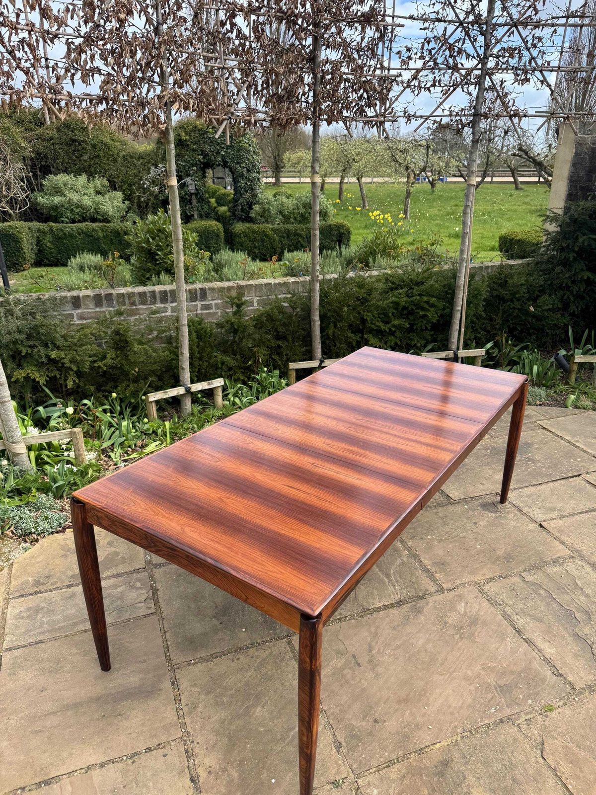 Mid Century Modern Danish Rosewood Dining Table By H. W. Klein For Bramin, 1960s   Pending A10 Certificate photo vintage