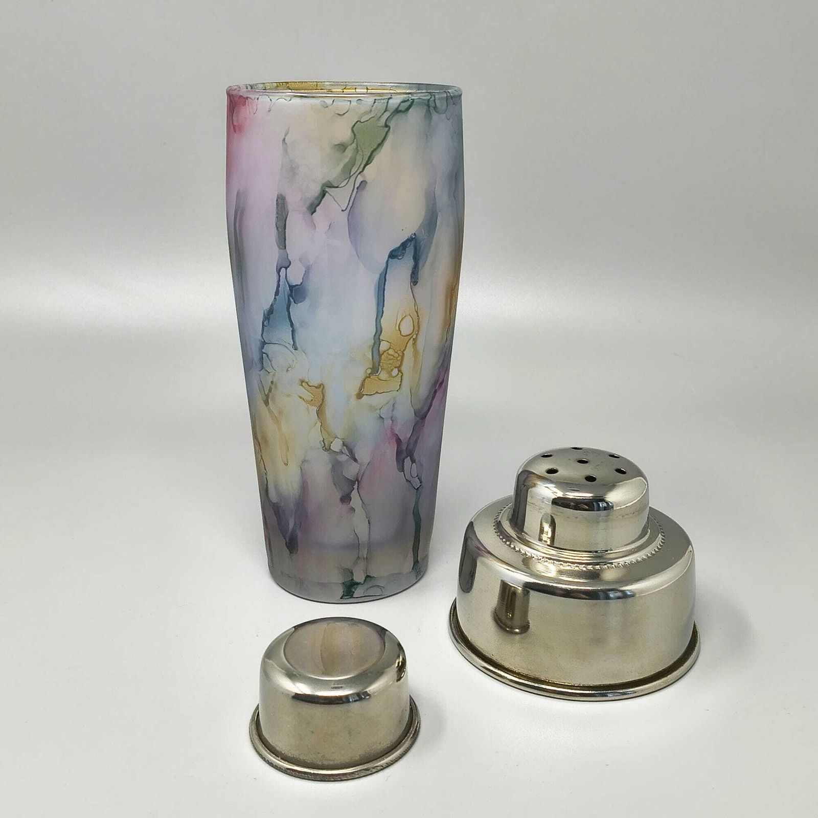 1970s Mid Century Cocktail Shaker In Murano Glass. Made In Italy photo vintage