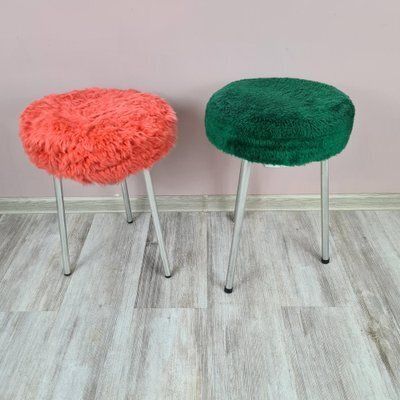 Stools From Veb Elektroinstallation Deutschneudorf, East Germany, 1960s 1970s, Set Of 2 photo vinterior