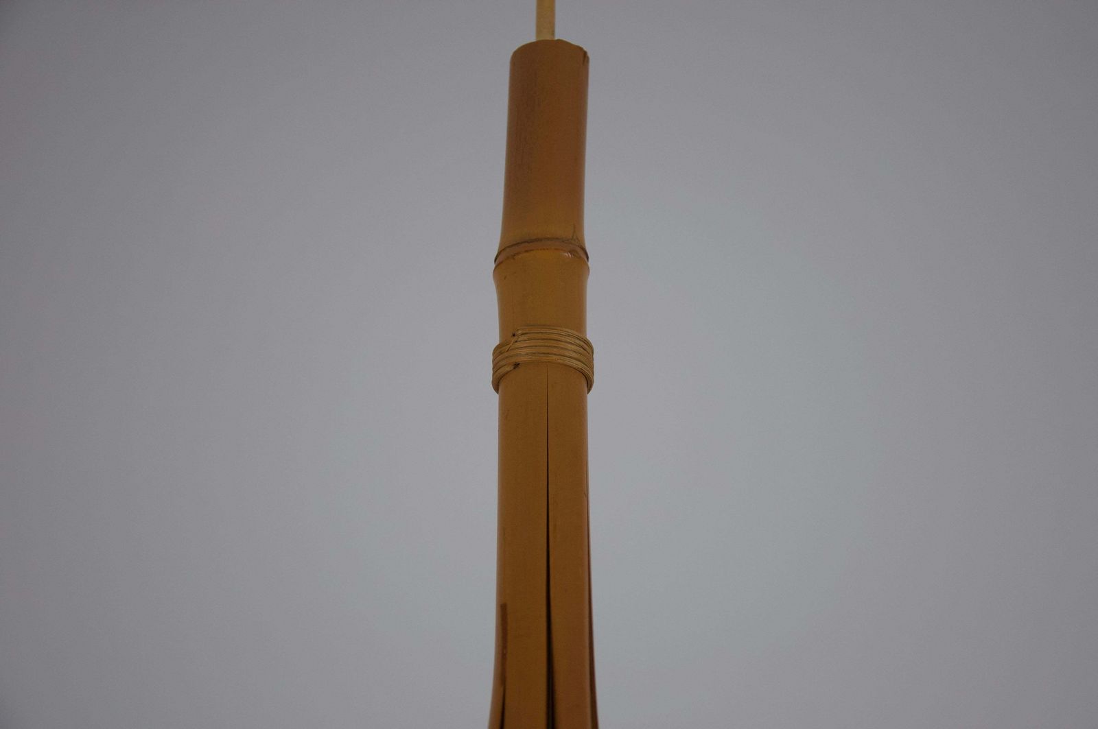 photo for sale Mid Century Modern Uchiwa Pendant Lamp In The Style Of Ingo Maurer, 1970s