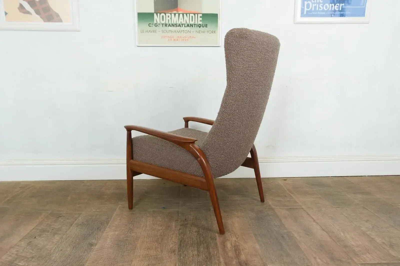 Furniture Vintage Retro Mid Century Afromosia Arm Chair By Greaves And Thomas photo