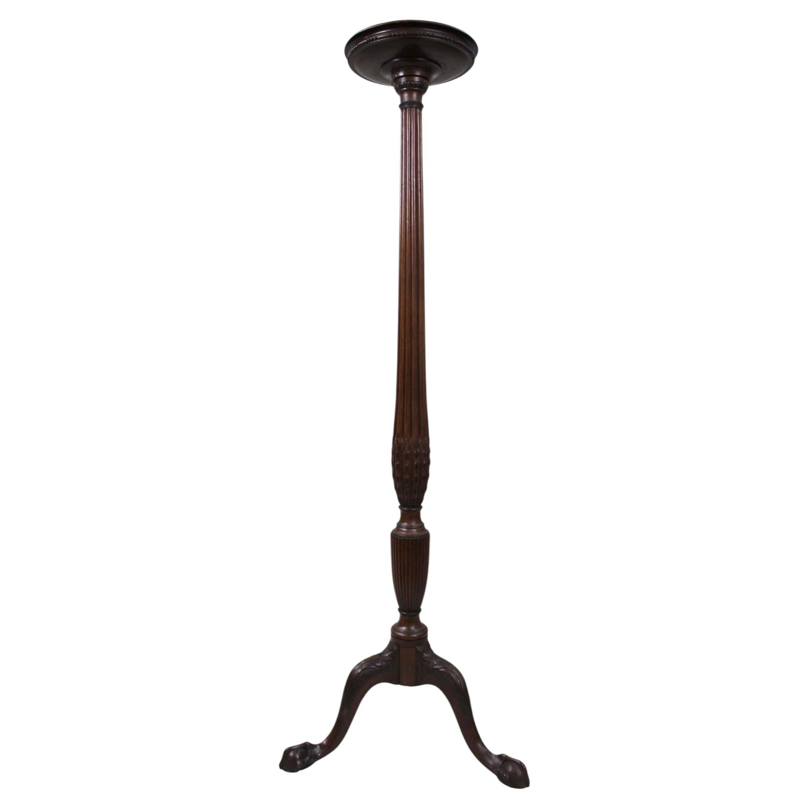 Antique Georgian Revival Mahogany Torchère Pedestal Stand