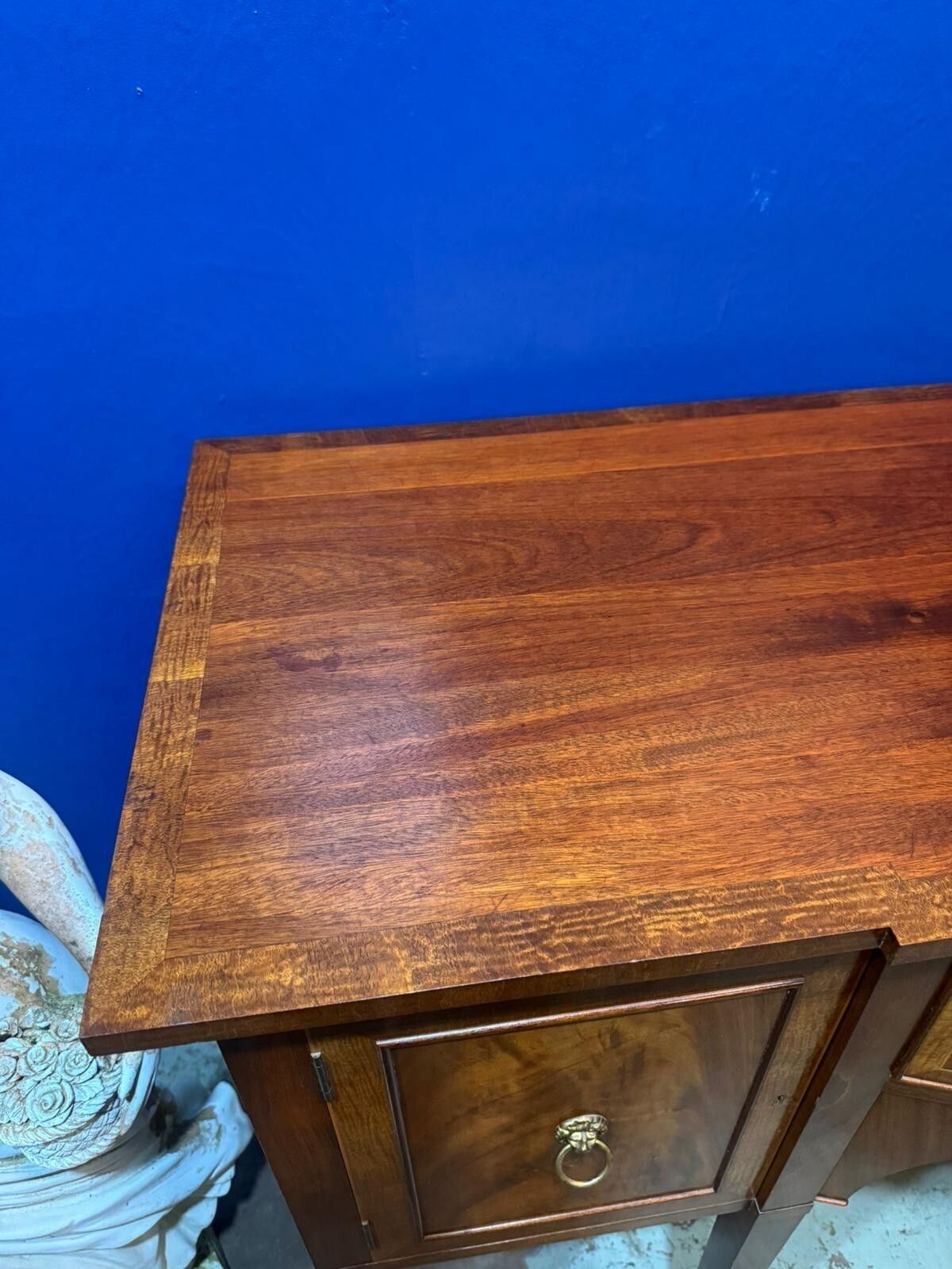 Antique Mahogany Regency Style Serpentine Sideboard Dressing Table Furniture photo buy
