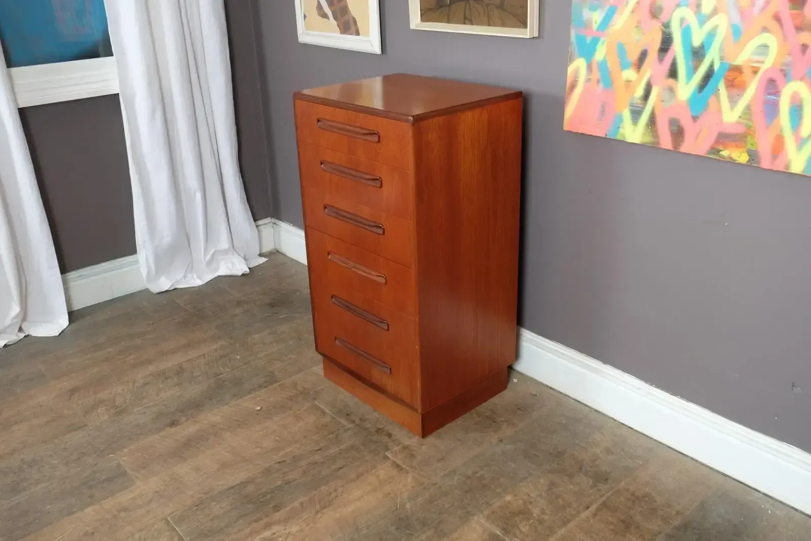 Vintage Retro G Plan Fresco Tall Chest Of Drawers photo 375.0