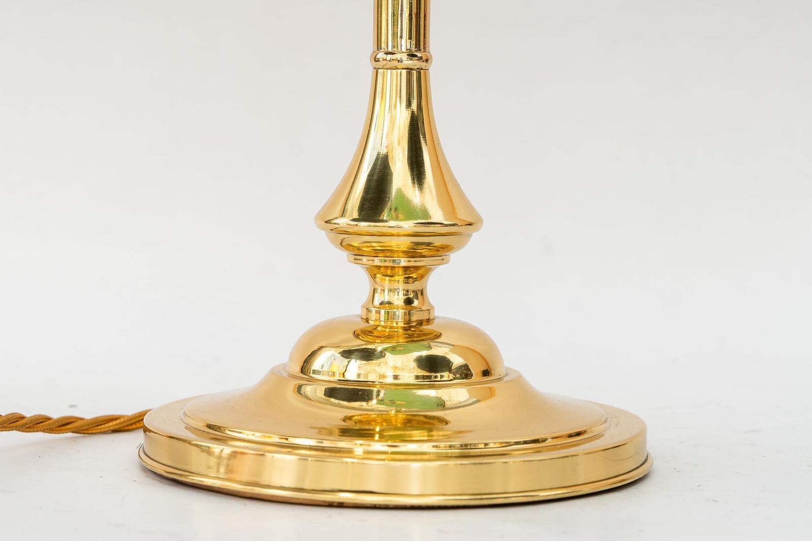 Banker Table Lamp With Glass Shade Vienna Around 1920s photo for sale