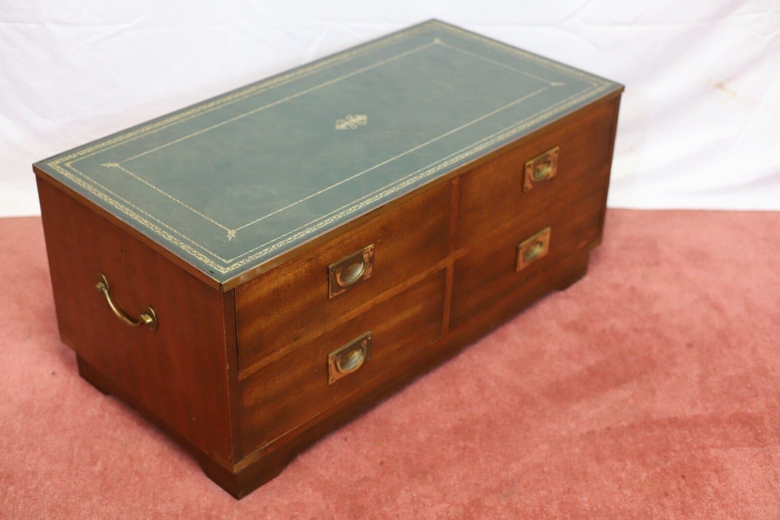 Reprodux Bevan Funnell Lovely Military Campaign Style Chest Of Four Drawers photo Furniture