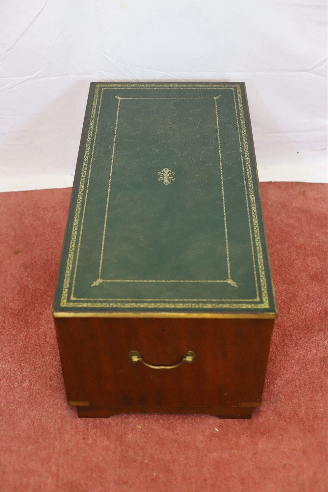 Reprodux Bevan Funnell Lovely Military Campaign Style Chest Of Four Drawers photo vintage