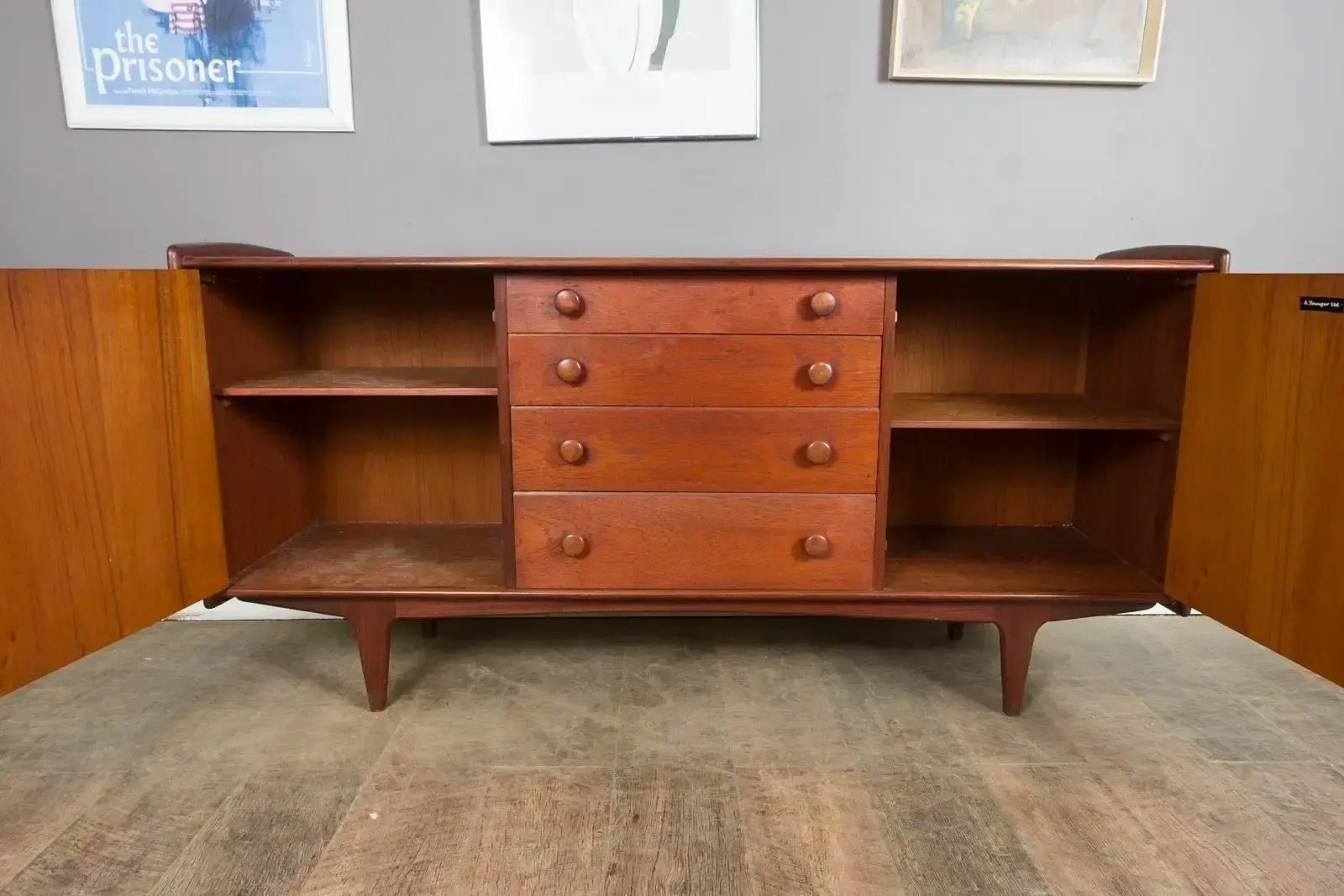 photo furniture Vintage Retro Mid Century Volnay Afromosia Sideboard By Younger