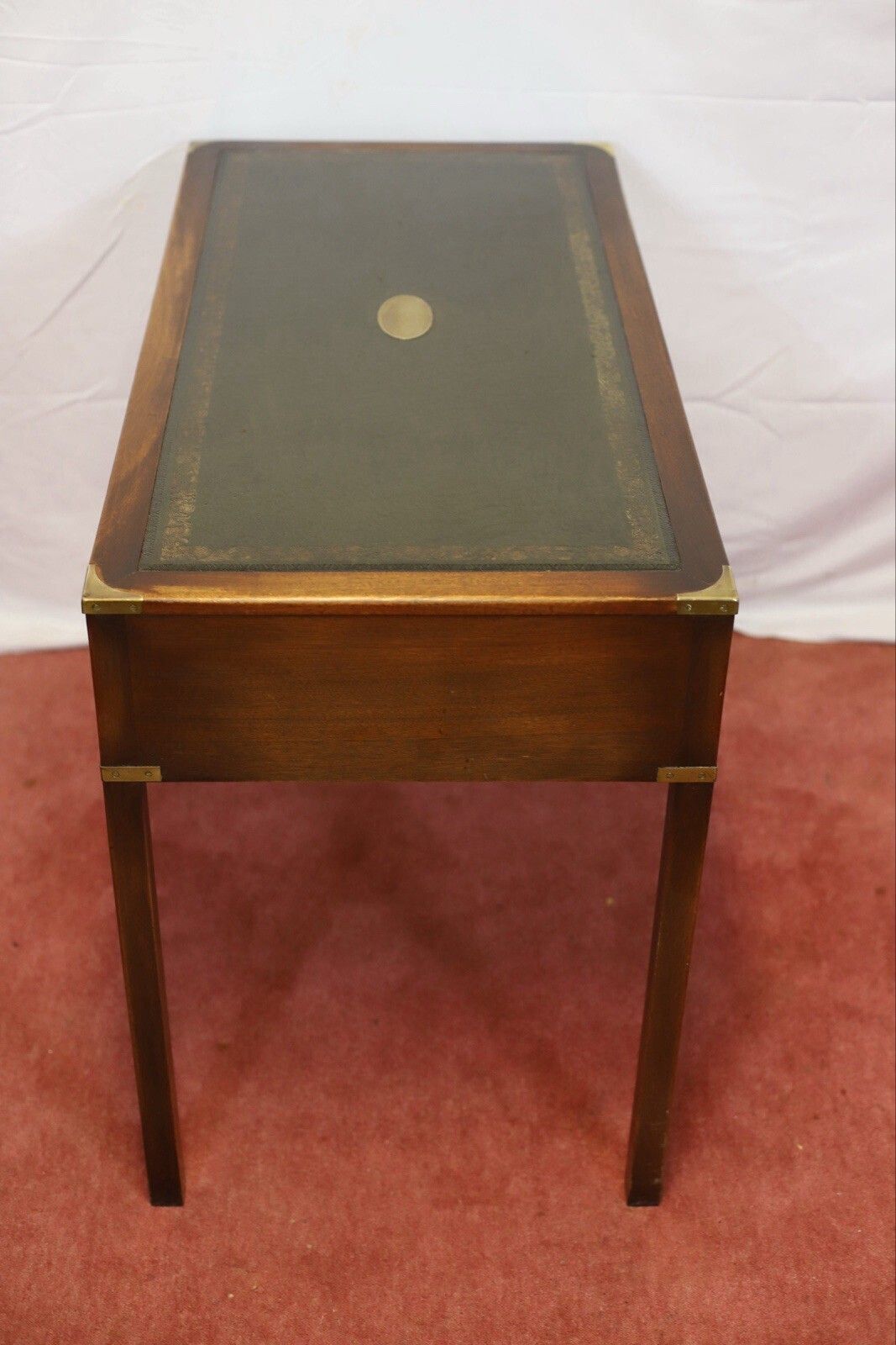 Reprodux Bevan Funnell Lovely Military Campaign Style Writing Desk photo vintage