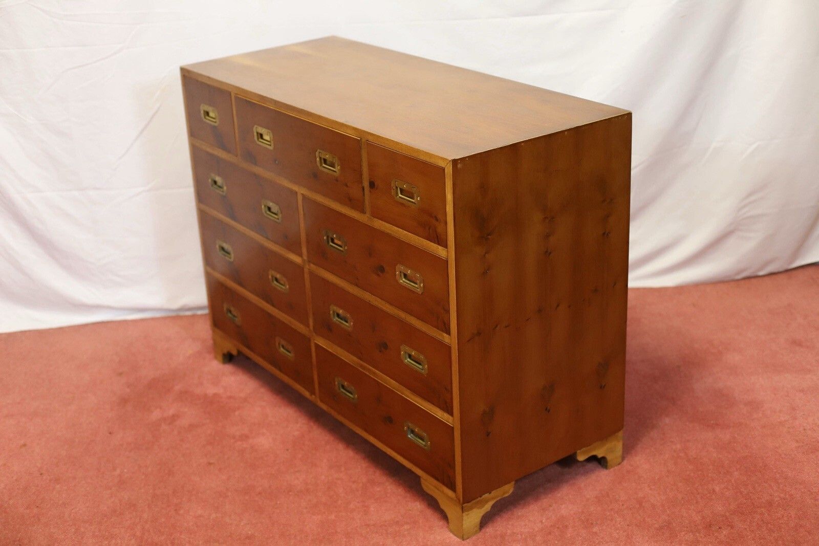 916.0 Beautiful Military Campaign Chest Of Drawers photo
