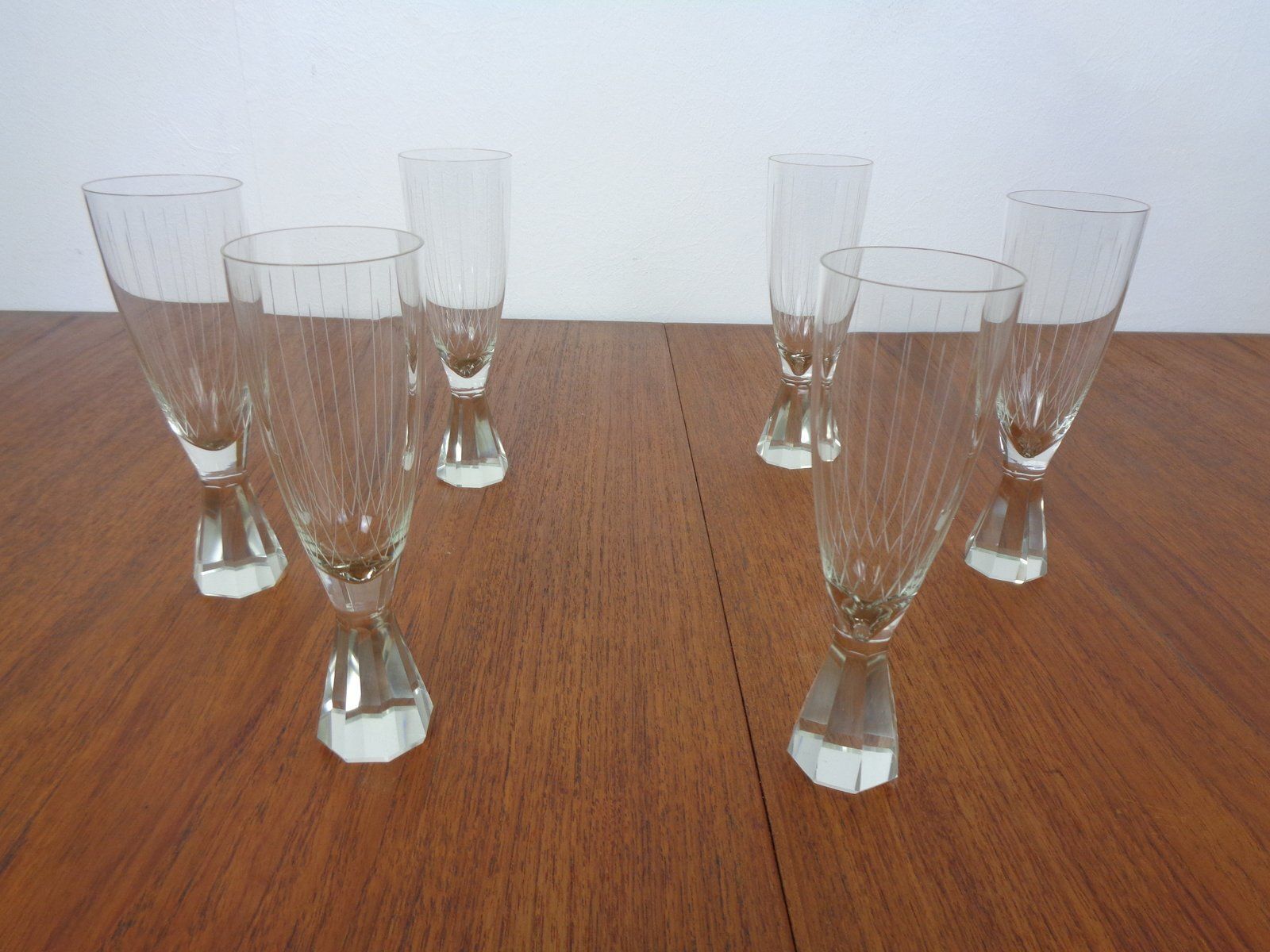 Champagne Glasses From Friedrich Glas, Germany, 1960s, Set Of 6 photo furniture