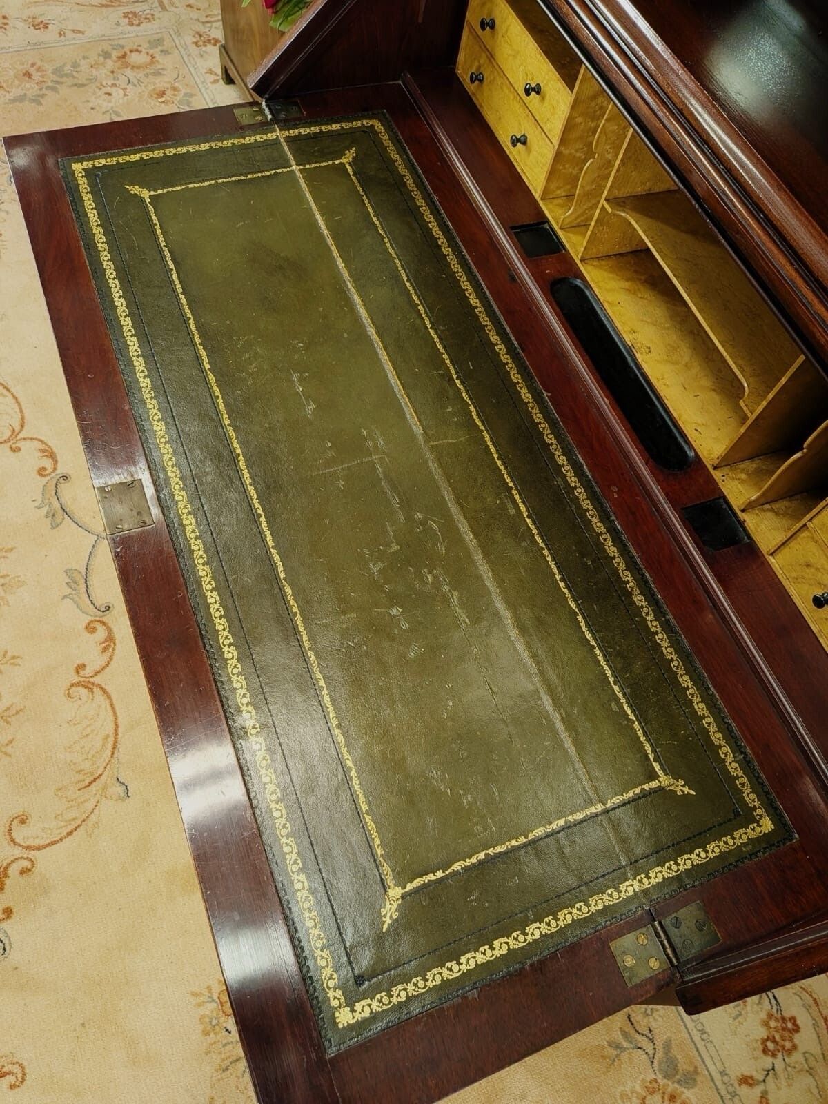 Victorian A Blain & Son Of Liverpool Mahogany Bookcase Bureau 1880 photo 775.0