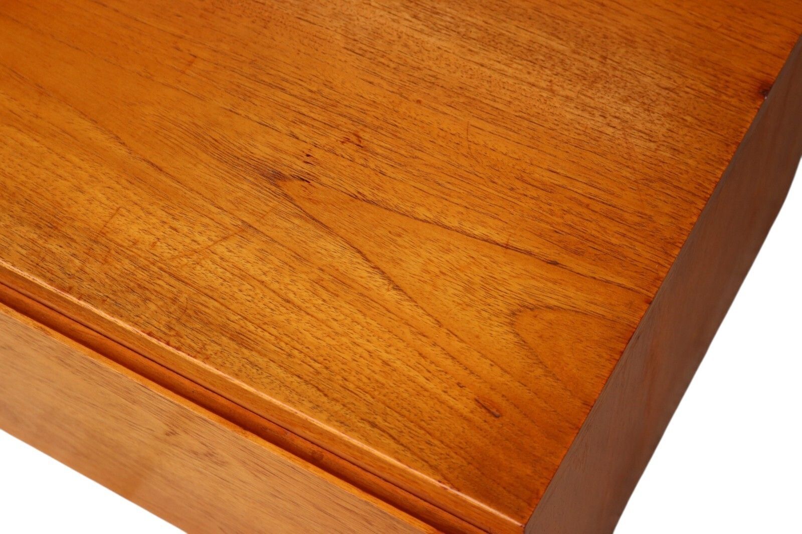 photo for sale Mid Century Beaver & Tapley Teak Single Drawer Tv Stand / Media Cabinet