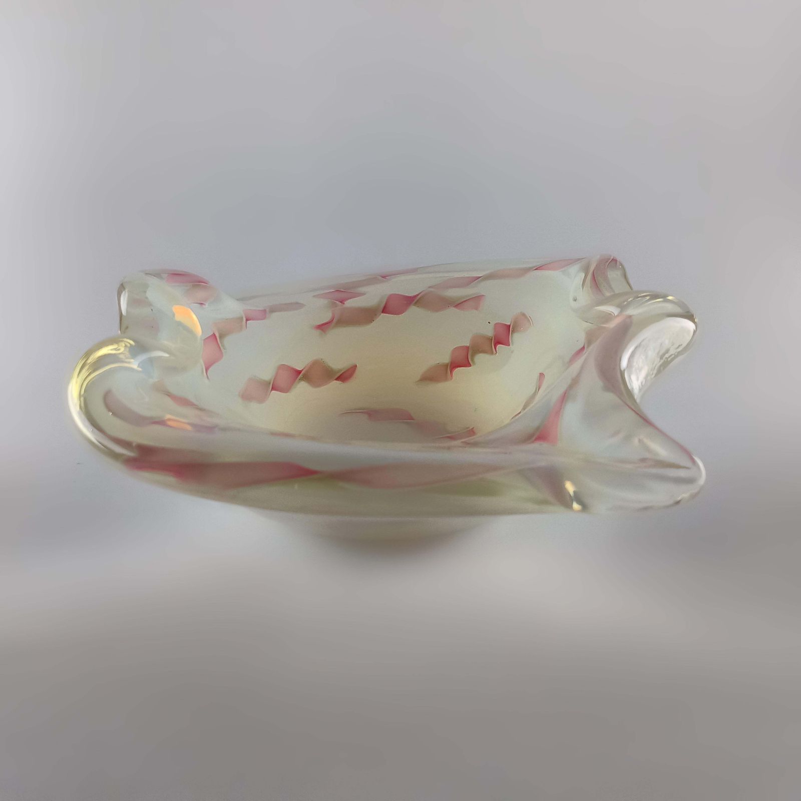 Murano Sommerso Glass Bowl By Fratelli Toso With Zanfirico And Aventurine, 1950s photo buy