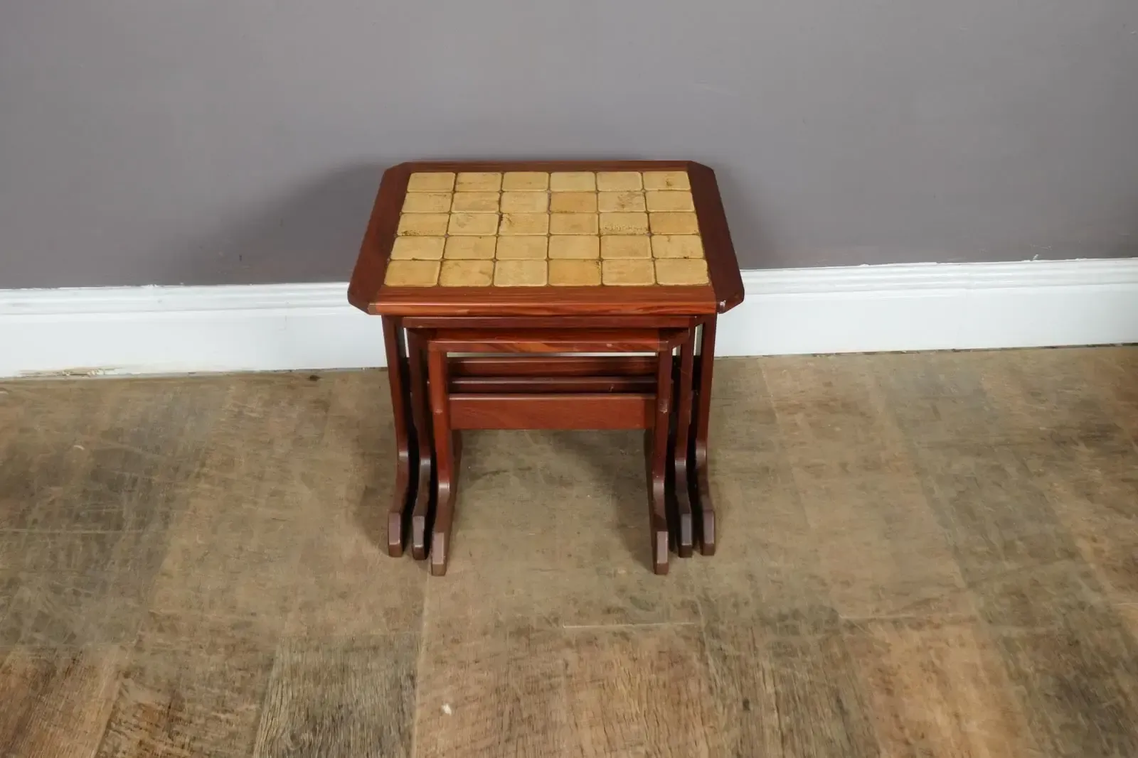 Vintage Retro G Plan Nest Of 3 Tiled Tables photo 125.0