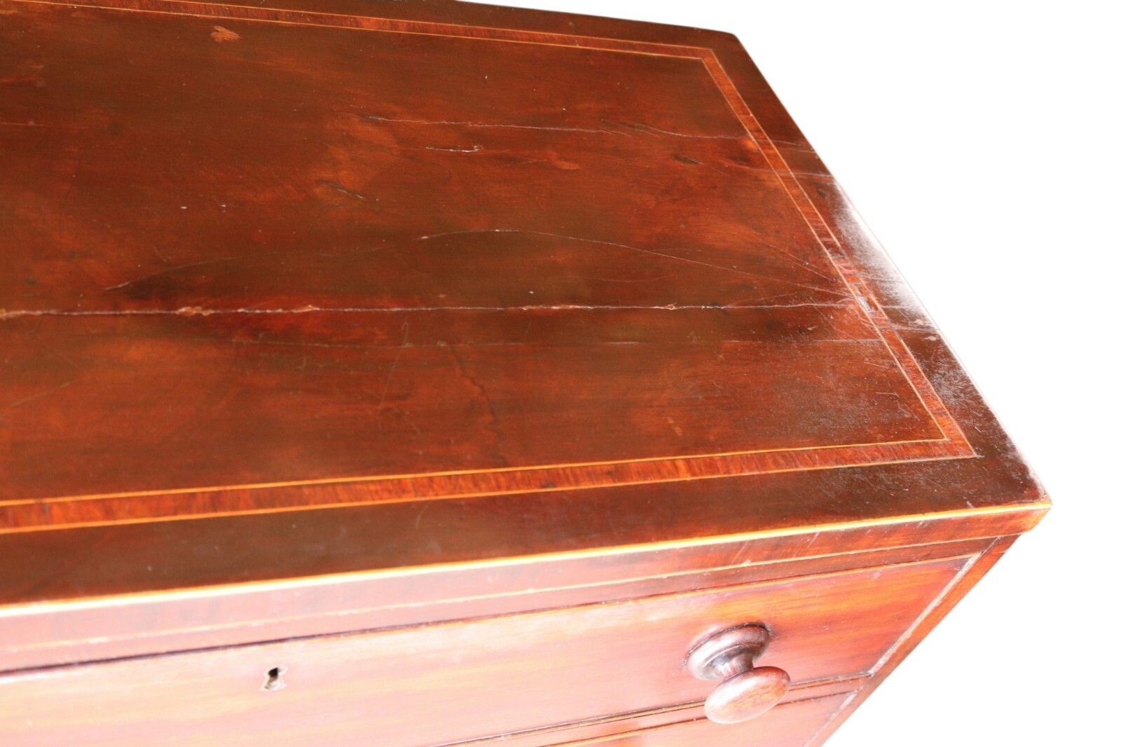 Antique Early Victorian Mahogany Chest Of Drawers   19th Century photo 345.0