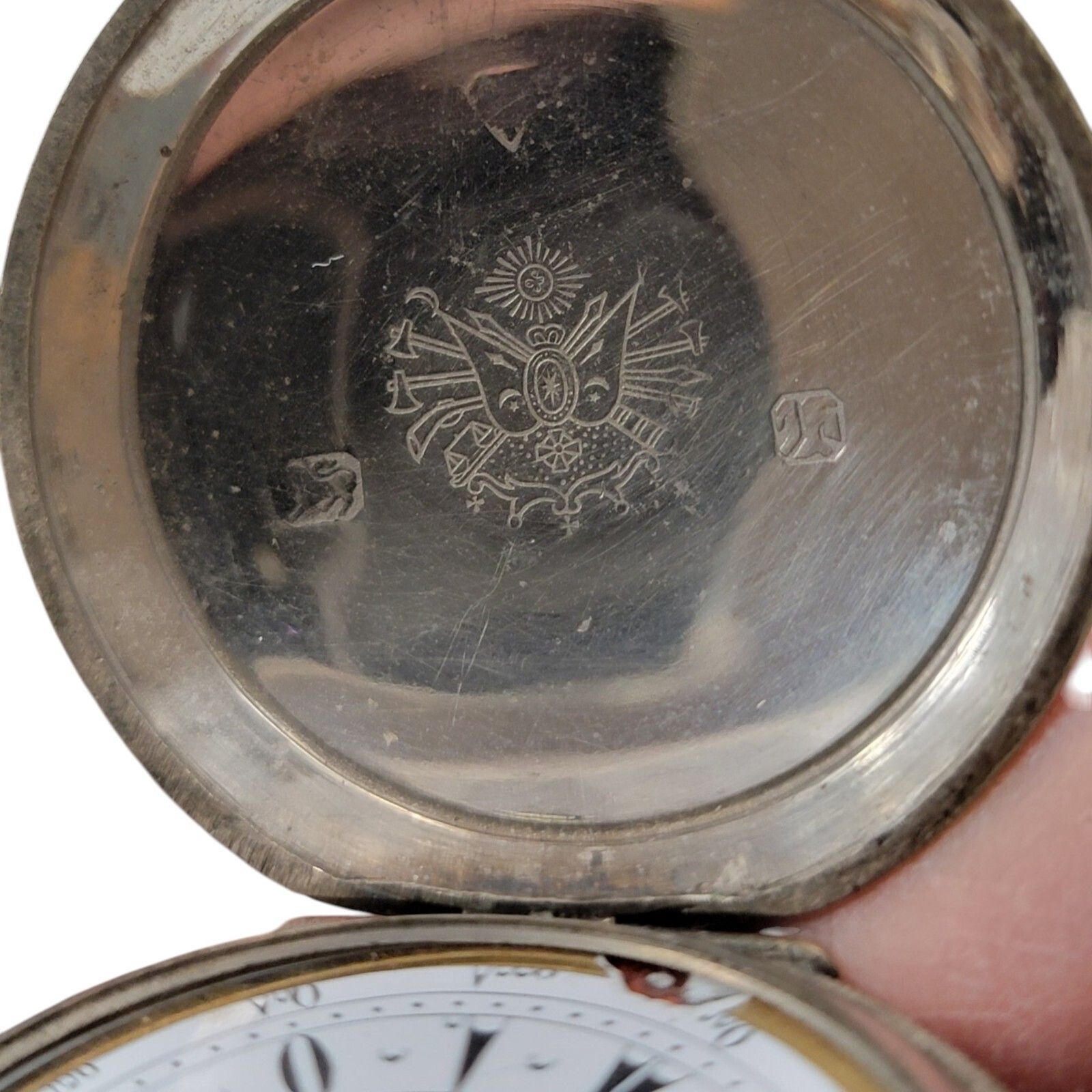Swiss Silver Pocket Watch, Ottoman Arms, Cyrillic «македонија». C. 1882–1912 photo 1200.0