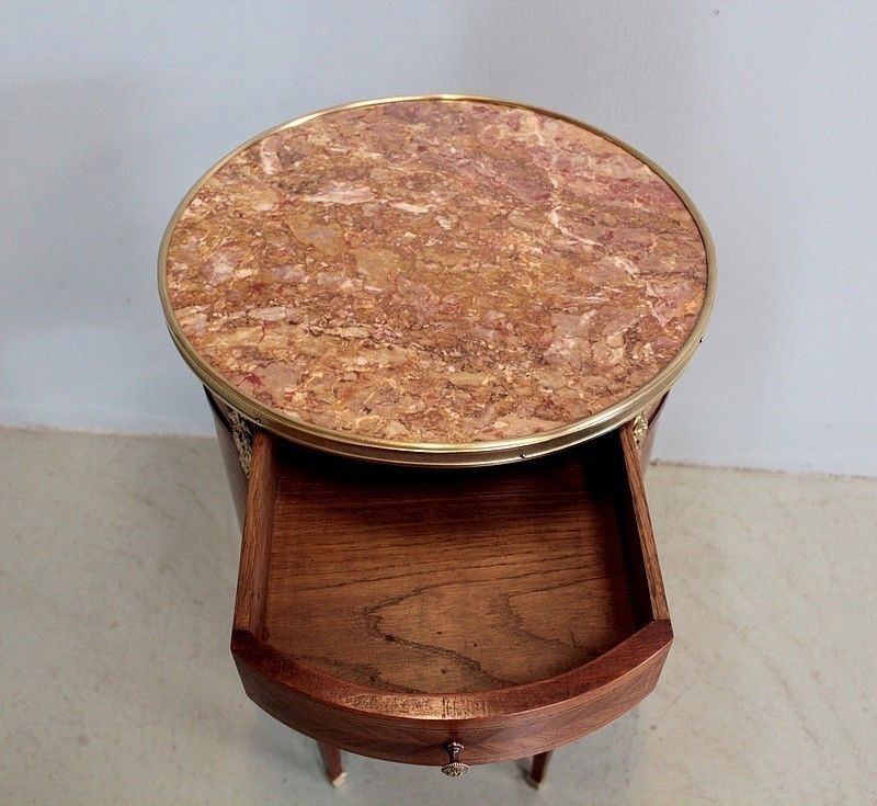 Bedside "Drum" Louis Xvi, 19th photo Furniture