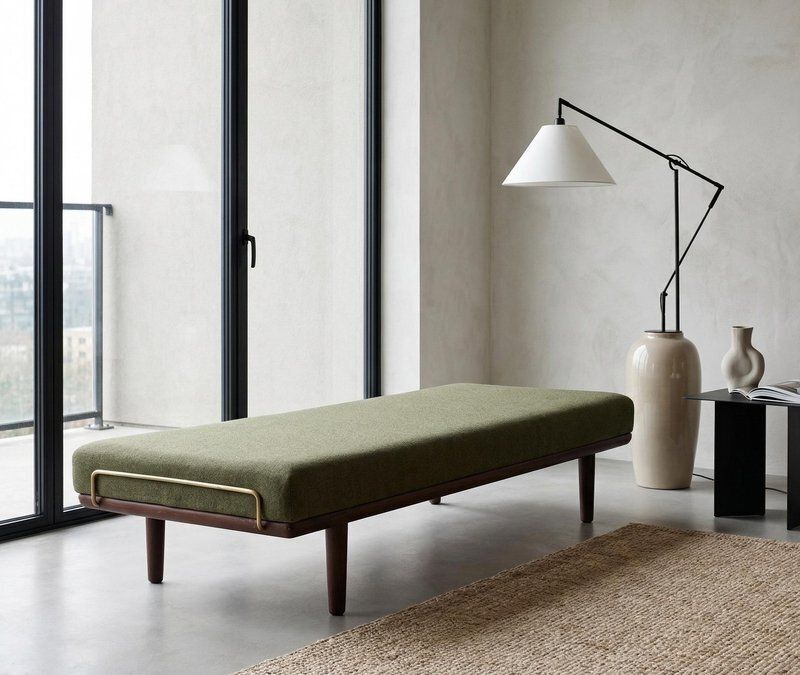Mid Century Deens Model Ge19 Daybed In Teakhout, Toegeschreven Aan Hans J. Wegner Voor Getama, Ca. Jaren 1960 photo 2409.0