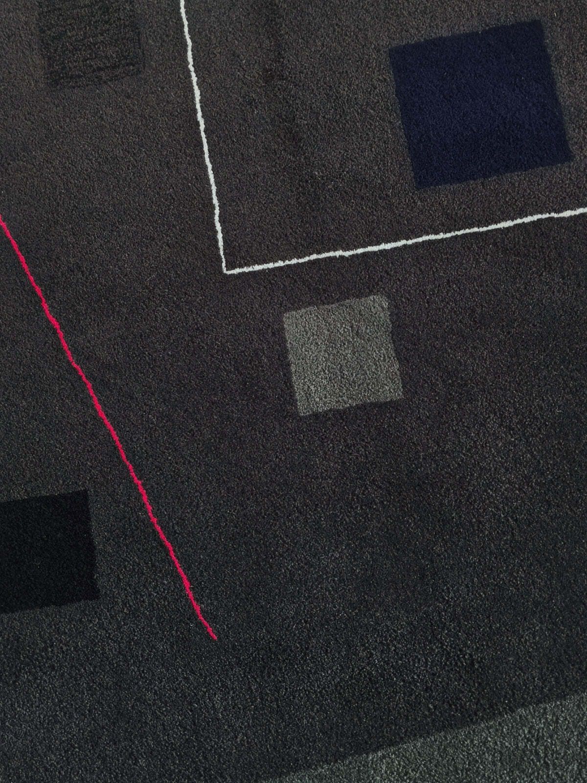 Guy De Lussigny Geometric Abstract Rug / Tapestry For Tisca France photo vinterior