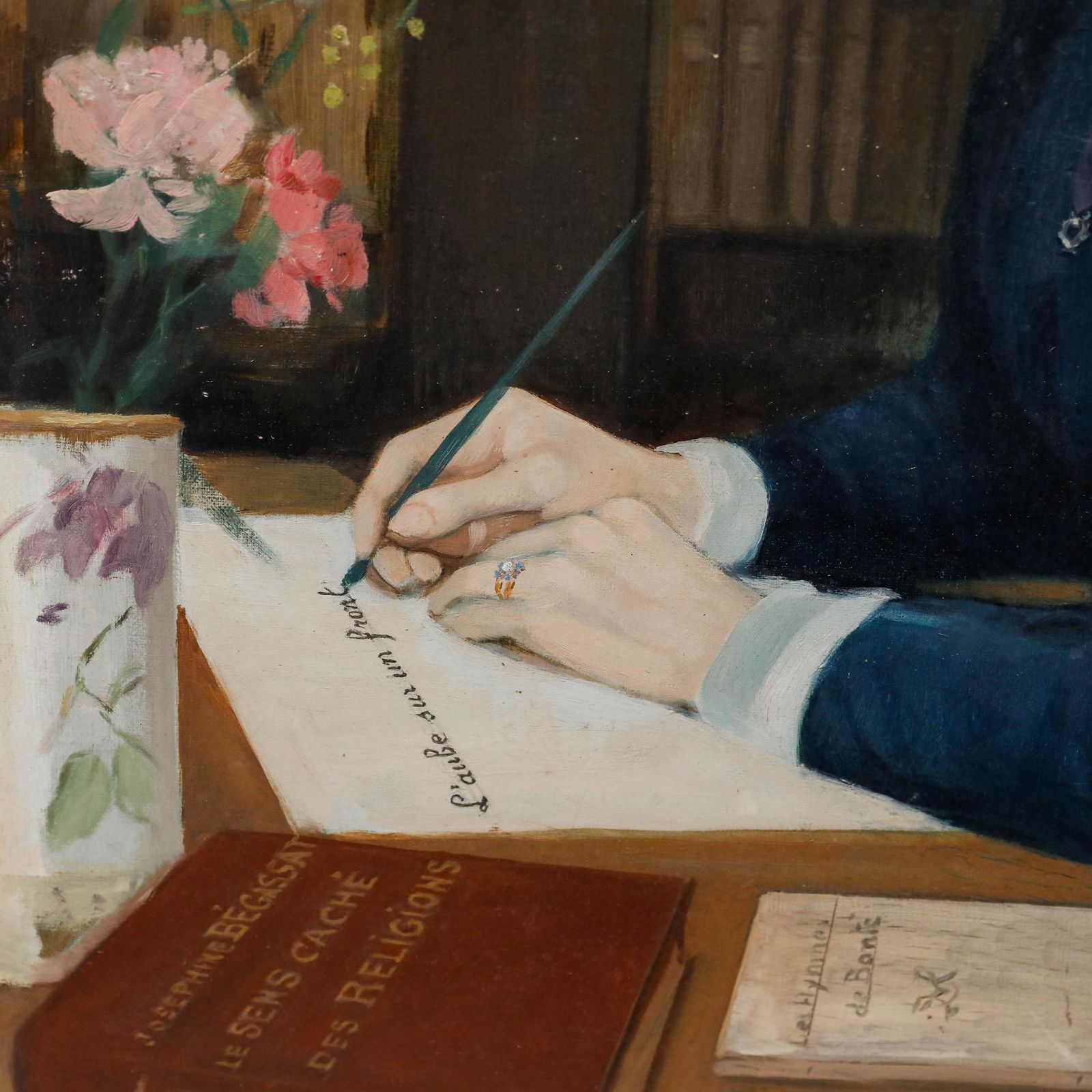 R. Tissier   Early 20th Century Oil, Portrait Of Joséphine Bégassat (1896 1981) photo vinterior