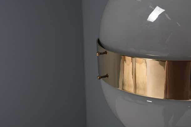 photo furniture Set Of Two Brass And Opaline Glass ‘Clio’ Sconces By Sergio Mazza For Artemide