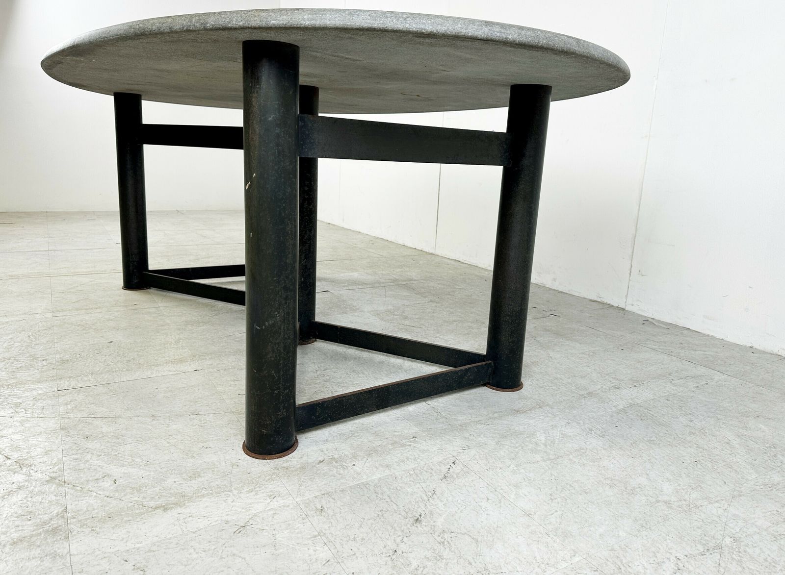 Oval Dining Table In The Manner Of Jan Vlug, 1970s photo 2500.0