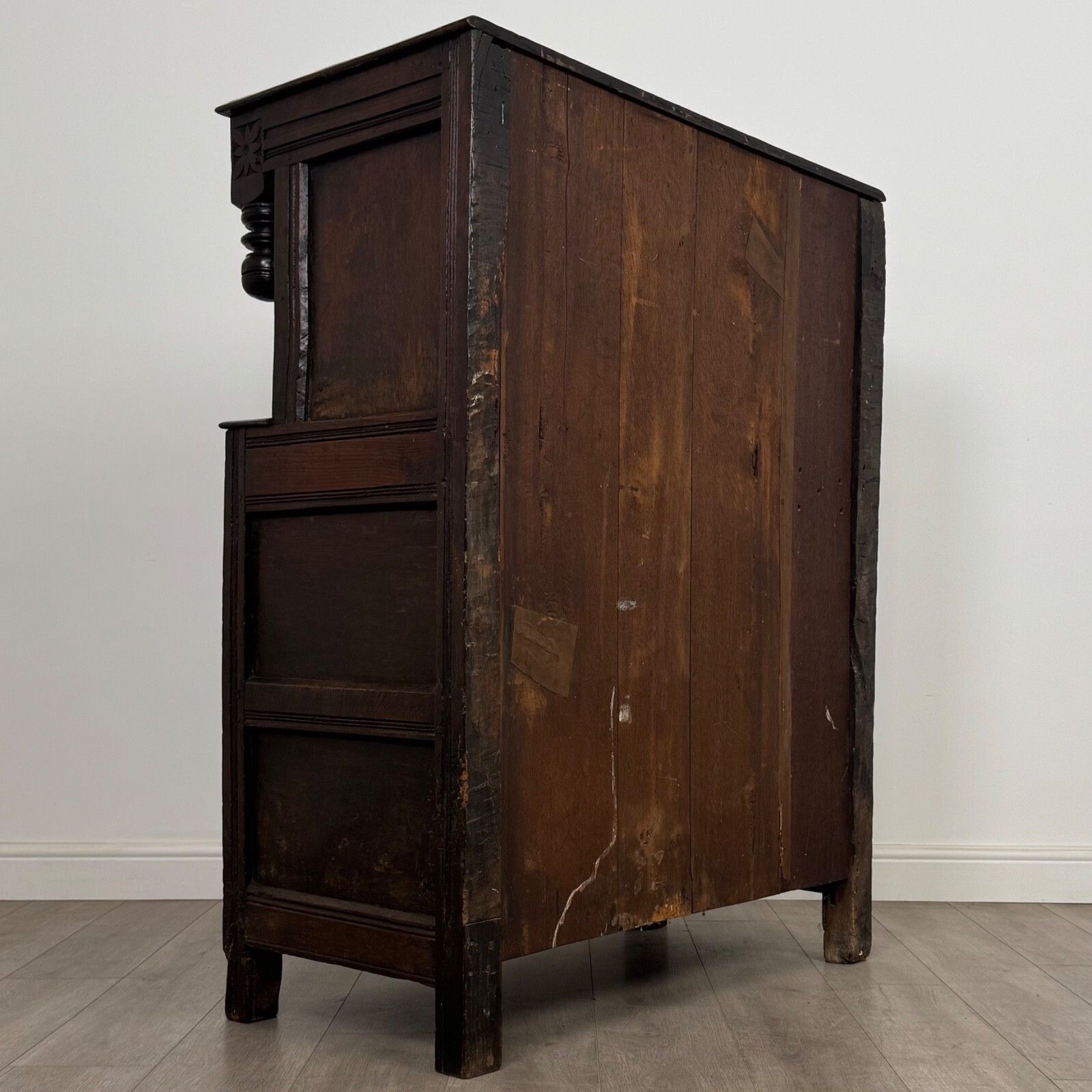 Antique 18th Century Small Georgian Court Cupboard In Oak ( Af 5379 ) photo 625.0