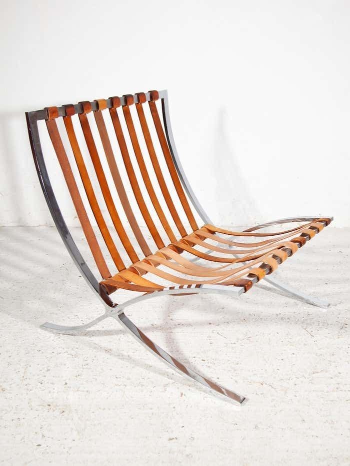 Vintage 1970s Barcelona Lounge Chairs Set Of 2 By Mies Van Der Rohe For Knoll photo furniture