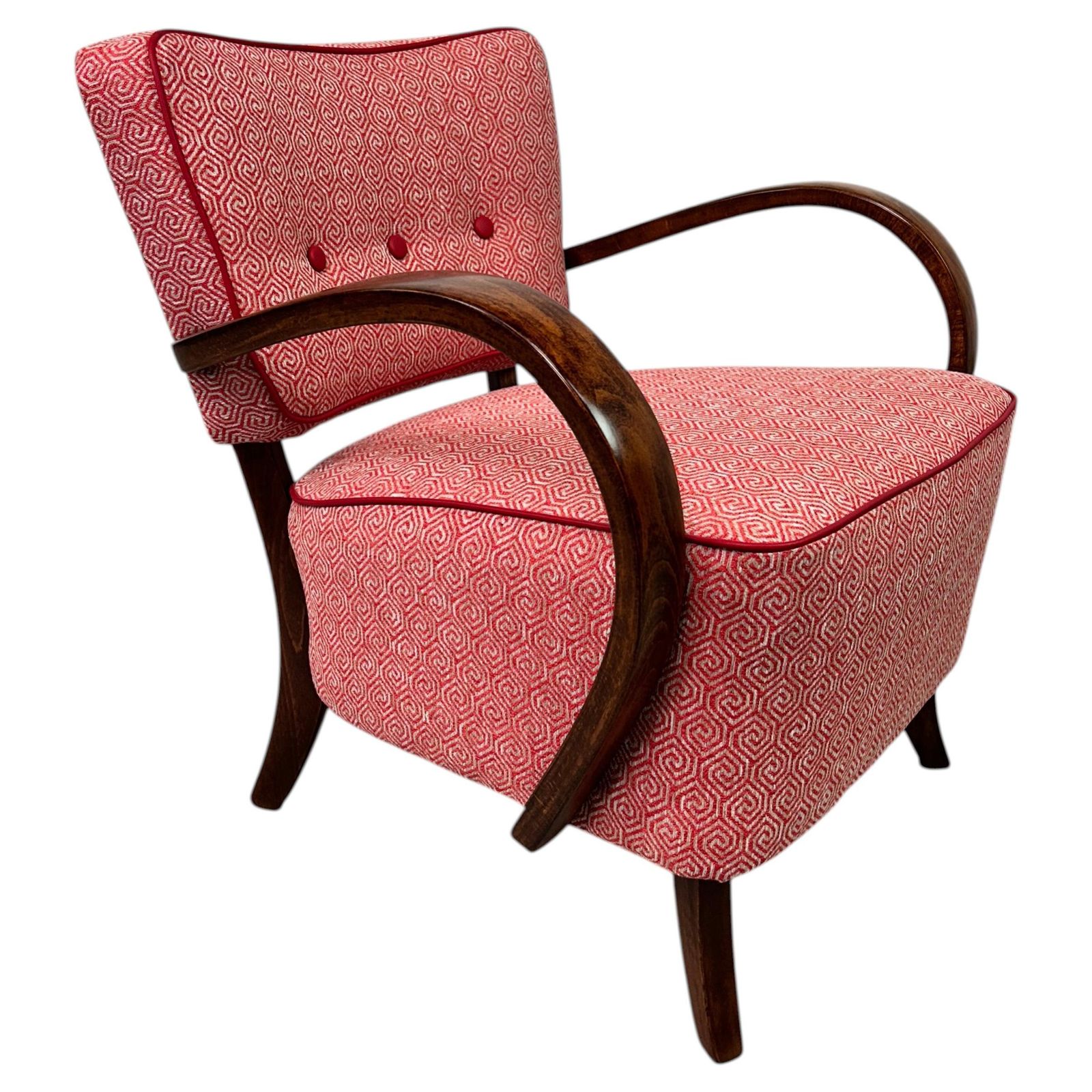 Art Deco Armchair H237 By Jindřich Halabala