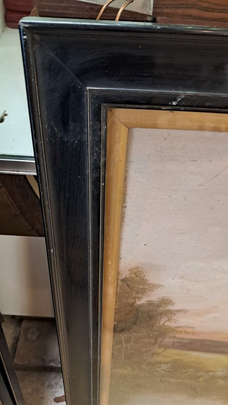 Victorian Oil On Board Set Of 3 Pastoral Scene Paintings   Original Frames (A/F) photo 125.0