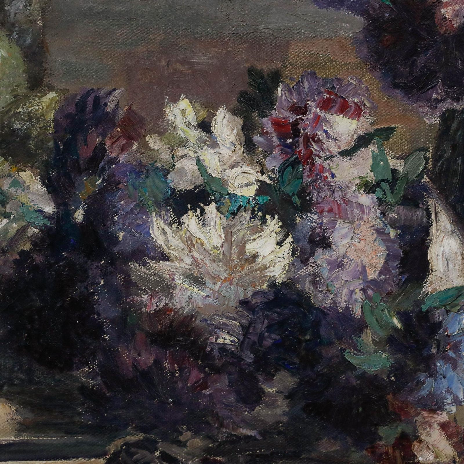 Fernand Thon (1892 1981)   Framed Mid 20th Century Oil, Flower Arranging photo buy