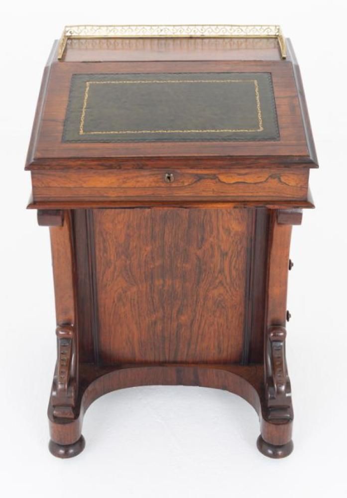 William IV Davenport Desk Period Antique 19th Century photo furniture