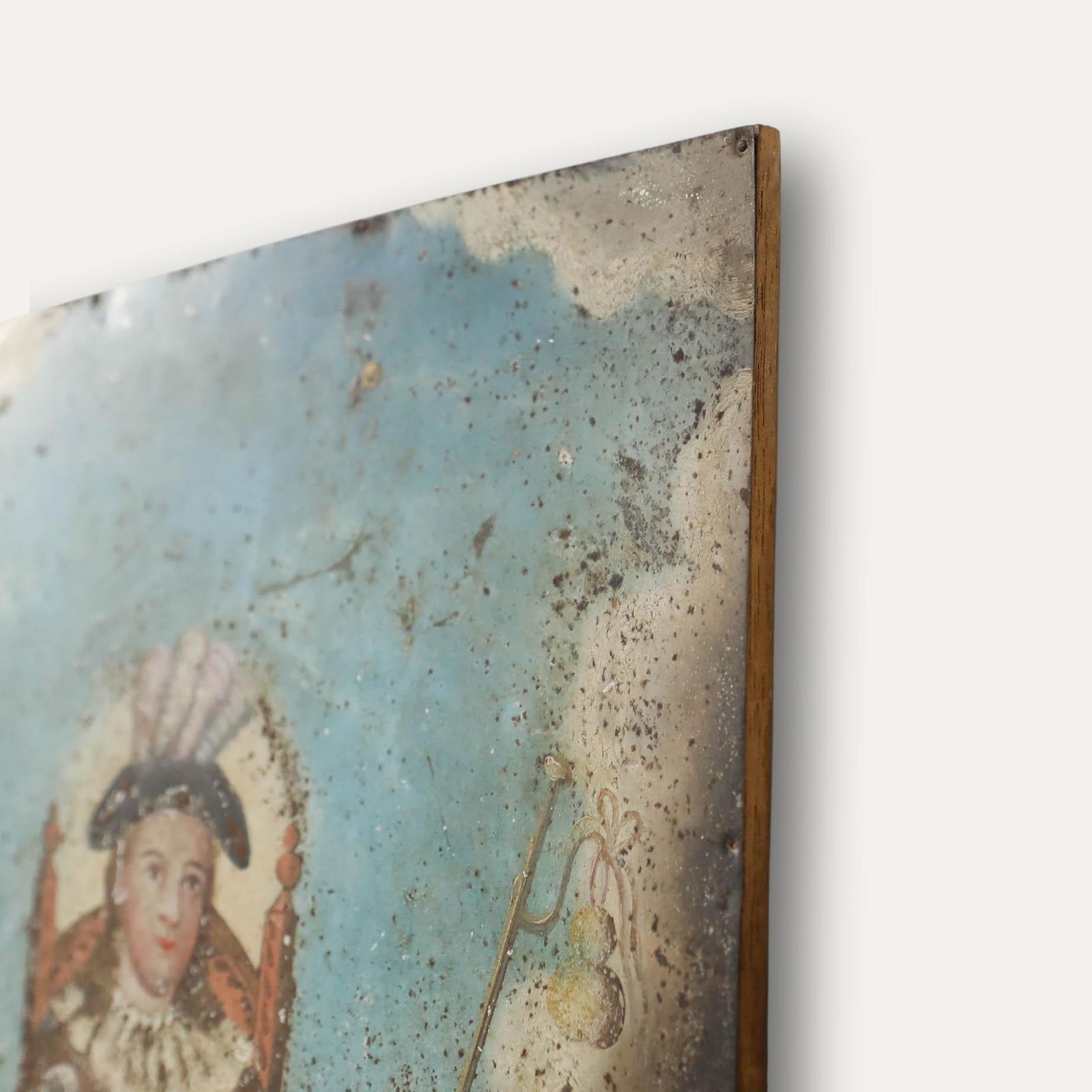 Cuzco School Early 20th Century Oil   Holy Infant Of Atocha On A Mountain photo vinterior